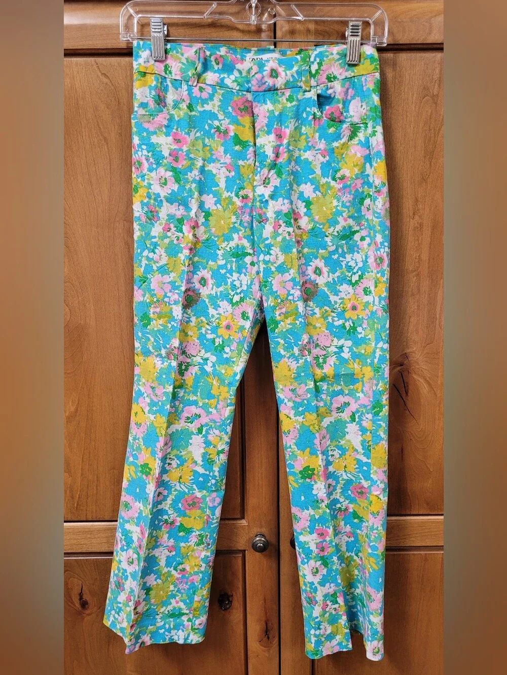 EUC | Zara Floral Lightweight Linen Blend Pants